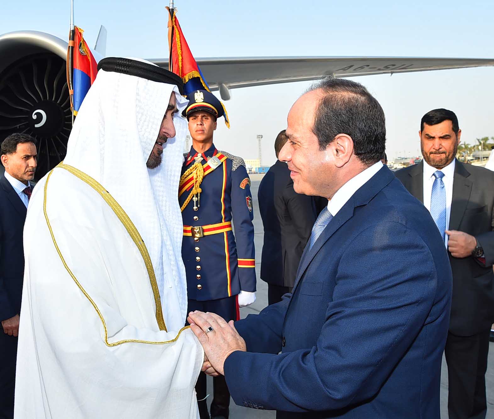  صاحب السمو محمد بن زايد والرئيس المصري