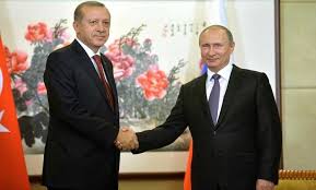 الرئيس الروسي فلاديمير بوتين ونظيره التركي رجب طيب أردوغان