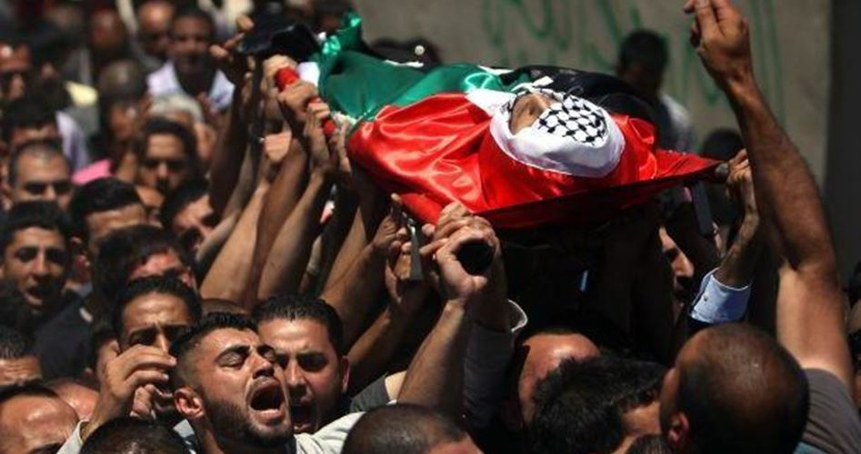 جنازة أحد الشهداء الفلسطينيين