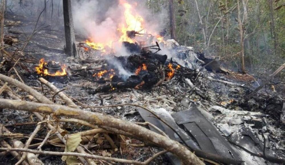  موقع تحطم الطائرة في كوستاريكا