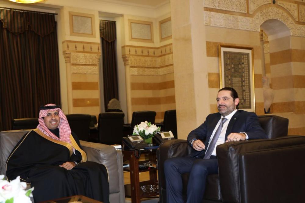 السفير السعودى مع رئيس الوزراء اللبنانى سعد الحريرى