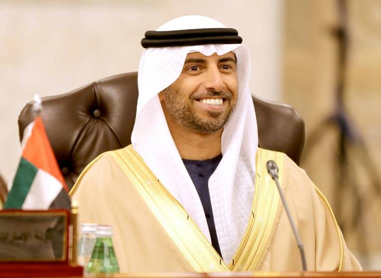 وزير الطاقة الإماراتي سهيل المزروعي اثناء اجتماع لأوبك في الكويت