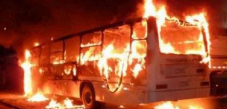  حريق بحافلة في كازاخستان