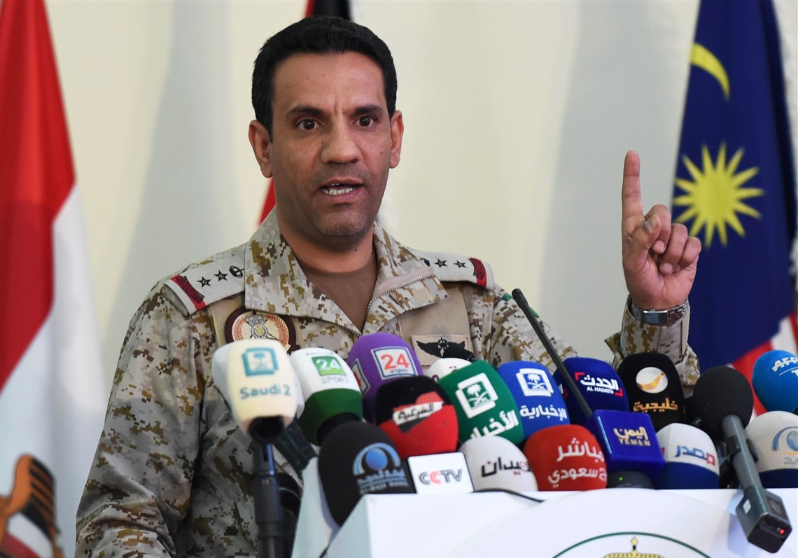 الناطق باسم التحالف العربي لدعم الشرعية في اليمن العقيد تركي المالكي