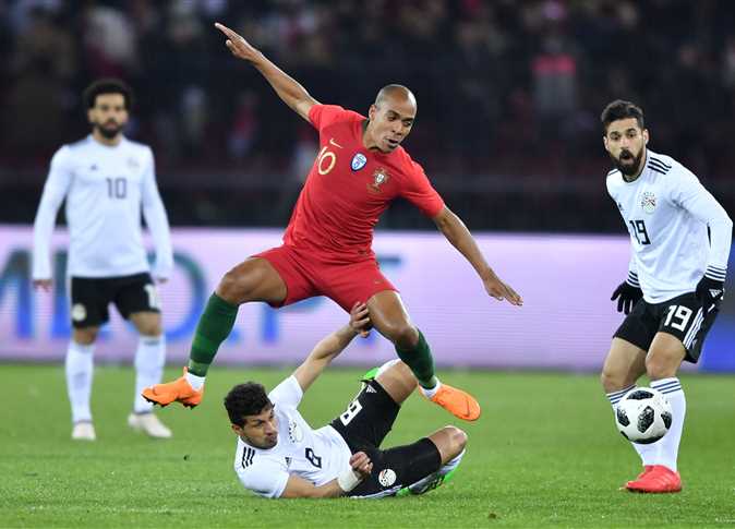 محمد صلاح يسجل الهدف الأول لمصر أمام البرتغال