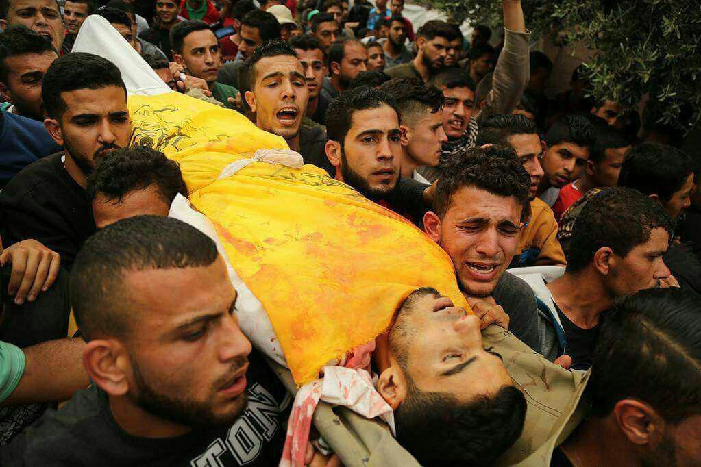 جنازة أحد الشهداء الفلسطينيين