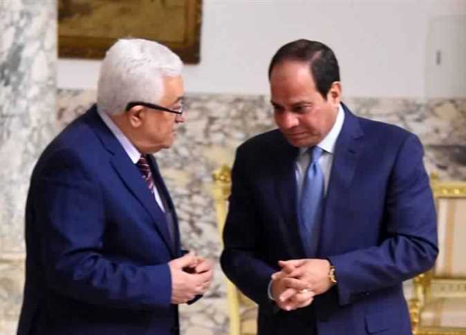 الرئيس الفلسطيني محمود عباس والرئيس عبد الفتاح السيسي