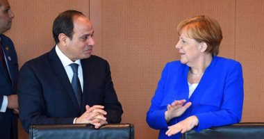 الرئيس السيسي والمستشارة الألمانية - صورة أرشيفية