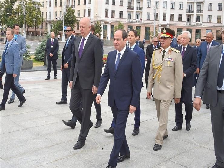 الرئيس السيسي خلال زيارته لبرلمان بيلاروسيا