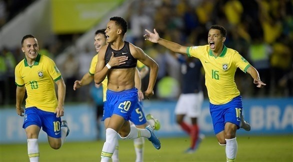 فرحة لاعبي البرازيل