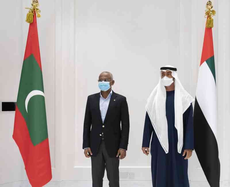 محمد بن زايد ورئيس المالديف