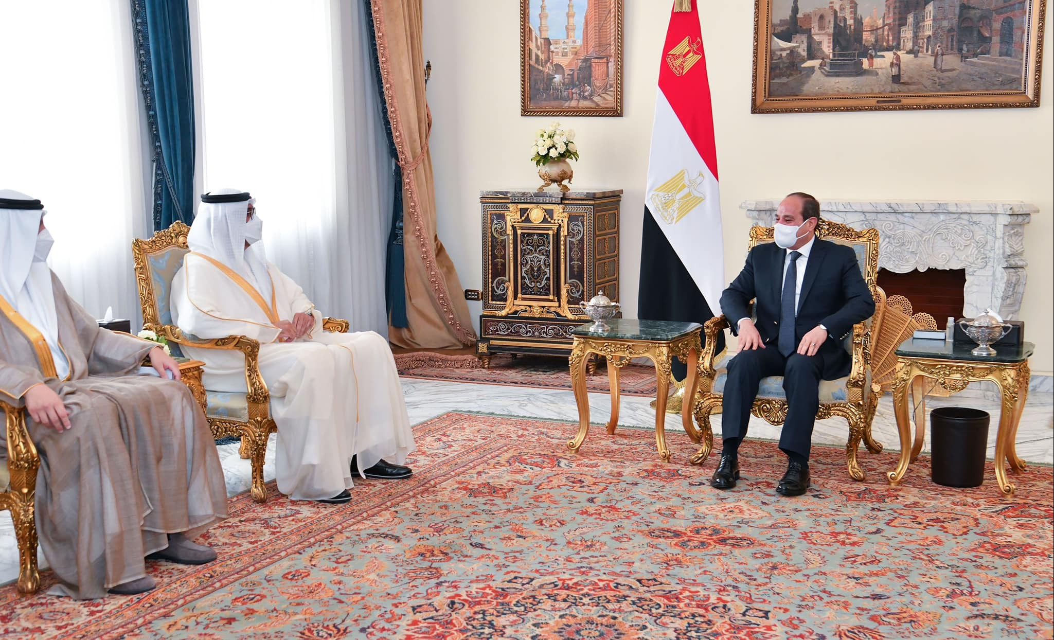 السيسي يعرب لـ«سلطان الجابر» عن تطلع مصر لدعم التعاون مع الإمارات