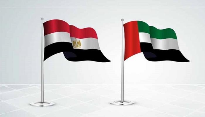 علم الإمارات ومصر