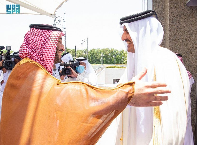 أمير قطر ومحمد بن سلمان