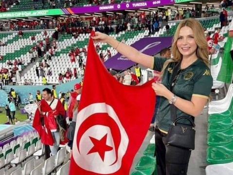 المشجعة التونسية