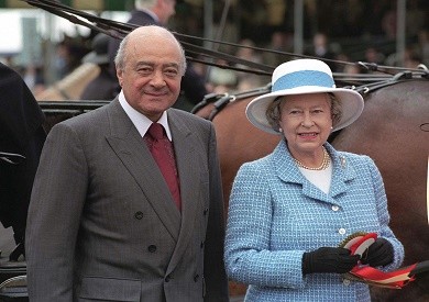 ملكة بريطانيا ومحمد الفايد