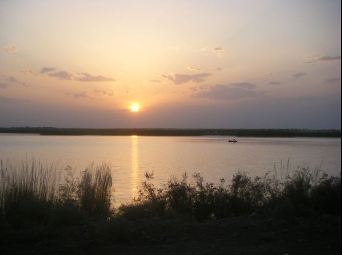 Amu Darya Sunset