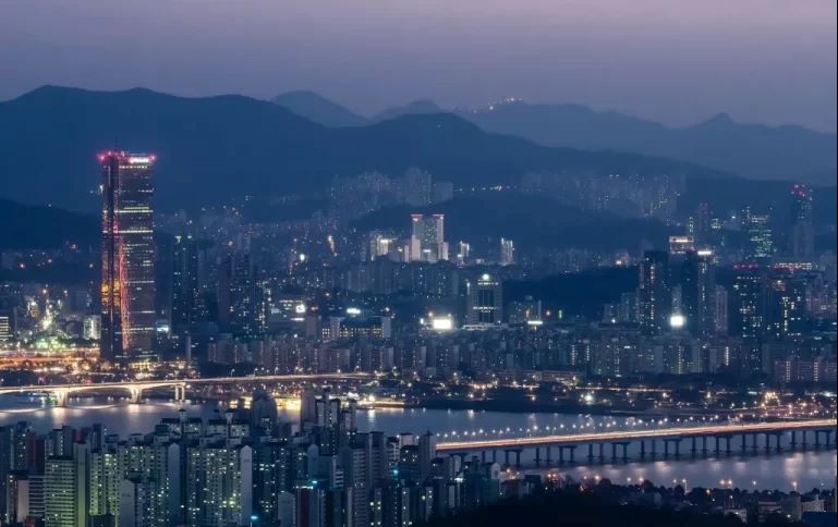 A night view of Seoul city of Korea