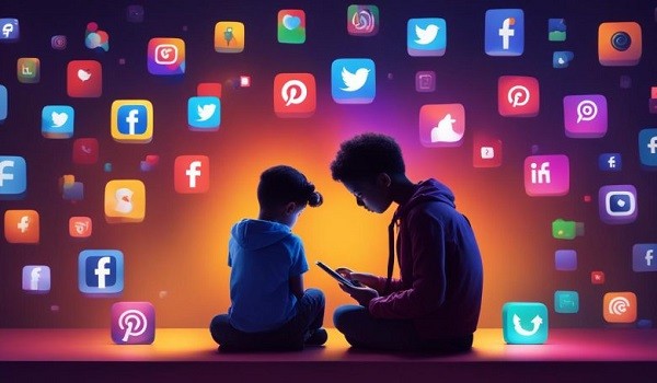 استخدام المراهقين لوسائل التواصل الاجتماعي
