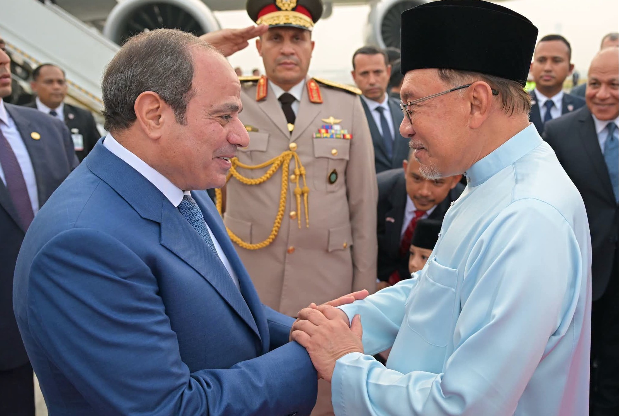 أنور إبراهيم والرئيس السيسي