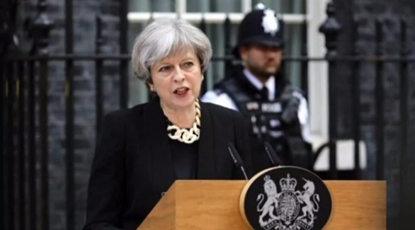 رئيسة وزراء بريطانيا تيريزا ماي في لندن