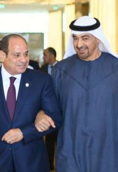الشيخ محمد بن زايد والرئيس السيسي