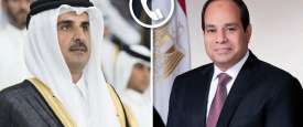 الرئيس السيسي والأمير تميم بن حمد