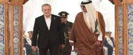 أمير قطر والرئيس الإيراني