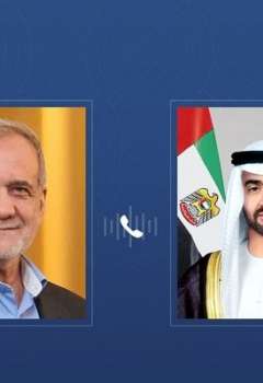الرئيسان الإماراتي والإيراني