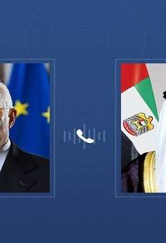 محمد بن زايد ورئيس المجلس الأوروبي
