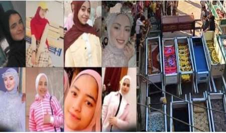 ورود شيُّعت من بساتينها على 18 نعشًا.. المنوفية تودع فتيات لقمة العيش في حادث قلب القرية إلى مأتم