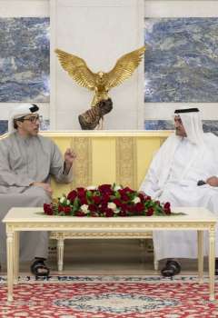 Fujairah Ruler receives Mansour bin Zayed