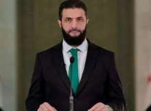 الرئيس السوري الانتقالي أحمد الشرع