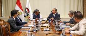 لقاء الوزير المصري والسفير الهندي