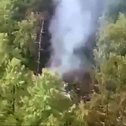 Plane crashes in Russia
