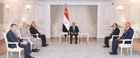 لقاء السيسي ووزير خارجية تركيا
