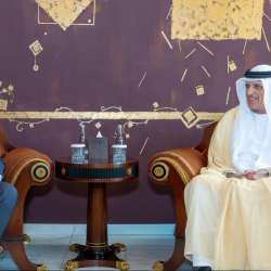 Saud bin Saqr receives Slovak Ambassador