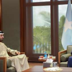 President of Federal Republic of Somalia receives Shakhboot bin Nahyan Al Nahyan