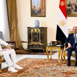 الرئيس السيسي وقائد القيادة المركزية الأمريكي