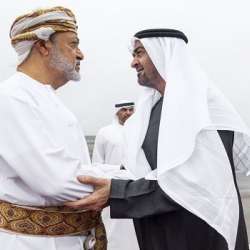 الرئيس الإماراتي وسلطان عمان