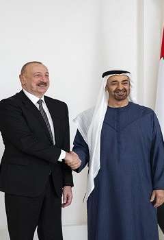 محمد بن زايد وإلهام علييف