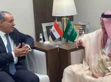 وزير التجارة السعودي ووزير الخارجية المصري