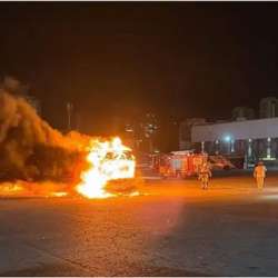 مشهد من الانفجارات