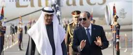  الرئيسيان المصري عبد الفتاح السيسي والإماراتي صاحب السمو الشيخ محمد بن زايد