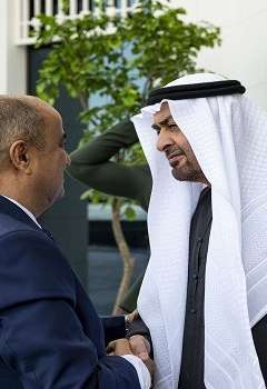الشيخ محمد بن زايد وسالم صالح بن بريك