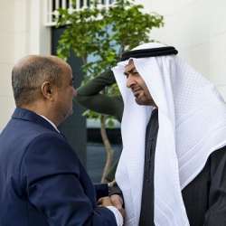 الشيخ محمد بن زايد وسالم صالح بن بريك