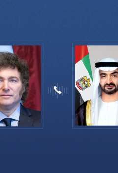 الرئيسان الإماراتي والأرجنتيني