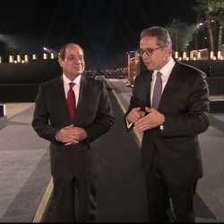 خالد العناني والرئيس السيسي