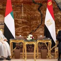 الشيخ محمد بن زايد و نظيره المصري عبدالفتاح السيسي