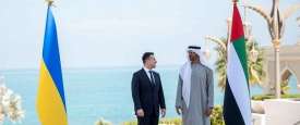 الرئيس الإمارات والرئيس الأوكراني